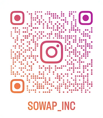 ソワップのInstagramへのQRコード